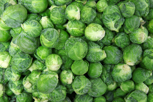 brussels sprouts in market © Andrii