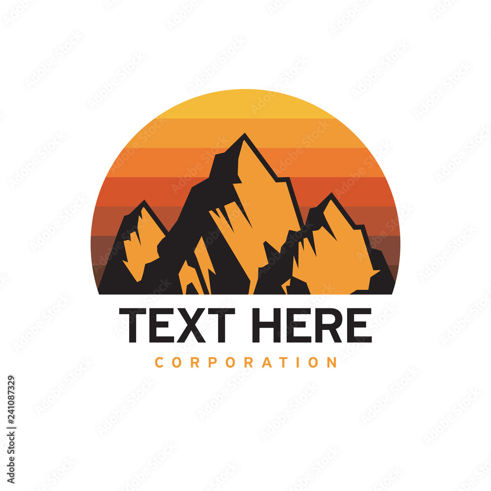 Mountain Logotype, Label, Badge