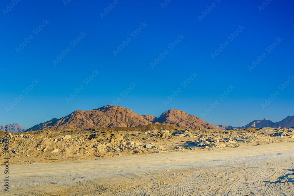 Mountains in arabian desert not far from the Hurghada city, Egypt Mountains in arabian desert not far from the Hurghada city, Egypt