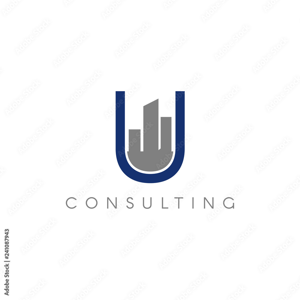 Letter U Urban Realty Consulting Logo Symbol Letter U Urban Realty Consulting Logo Symbol