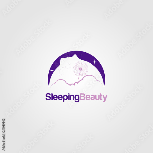 Sleeping Beauty Dream Logo Sign Symbol Icon