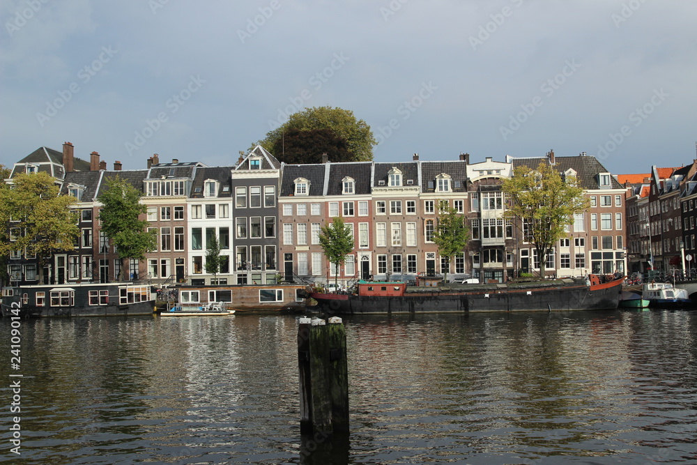 Häuser in Amsterdamm - Fluss 