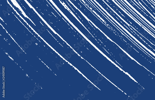 Grunge texture. Distress indigo rough trace. Excel