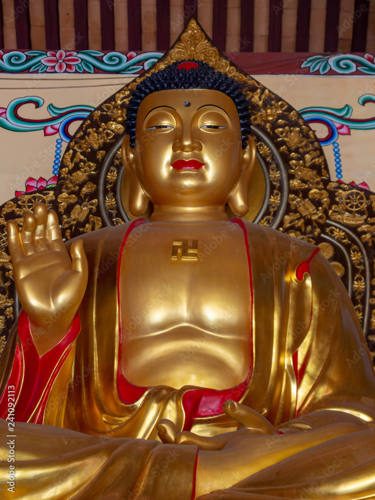 Buddha im Tempel Daxing Si in Wenshan in Yunnan in China