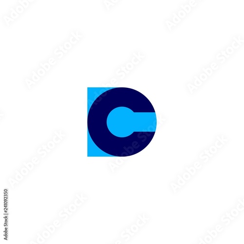 dc cd letter logo vector icon lettermark sign