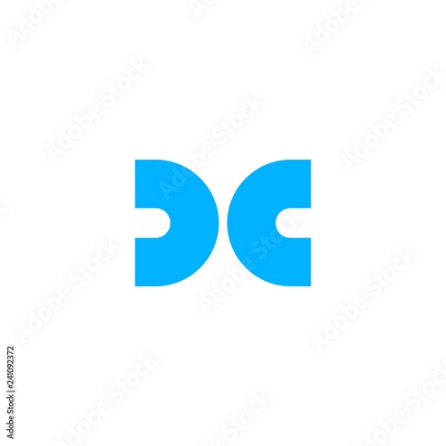 dc cd letter logo vector icon lettermark sign