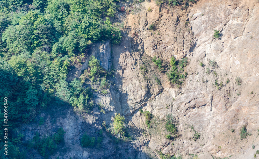 The walls of the mountain Fruska Gora in Serbia The walls of the mountain Fruska Gora in Serbia