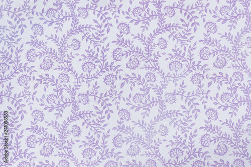 Decorative Floral Violet Pattern