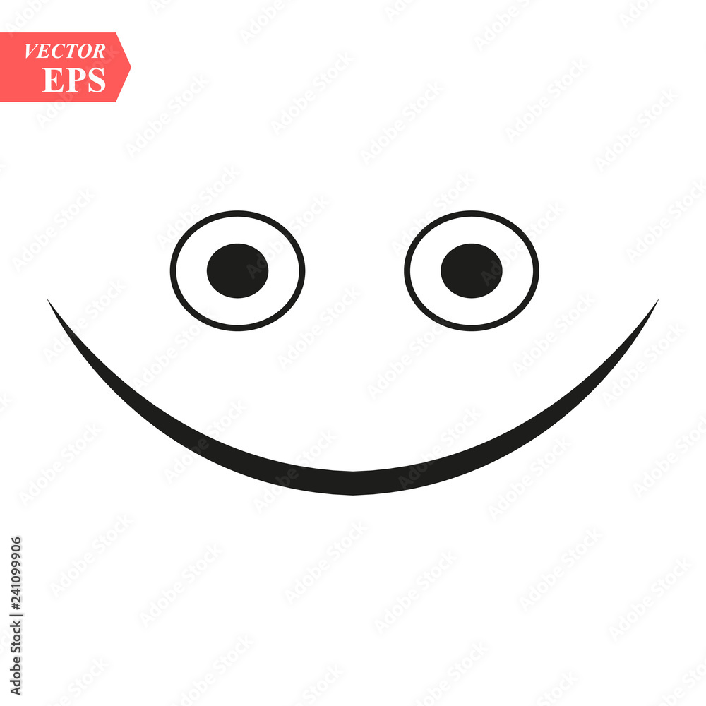 Winking line smiley. Thin line smile emoticons isolated on a white background. Vector illustration Winking line smiley. Thin line smile emoticons isolated on a white background. Vector illustration
