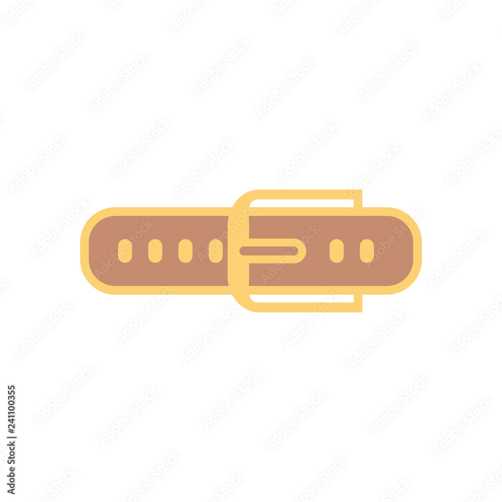 Belt flat vector icon sign symbol Belt flat vector icon sign symbol