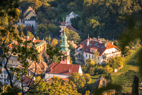 Kahlenbergerdorf im Herbst in Wien, Österreich photo