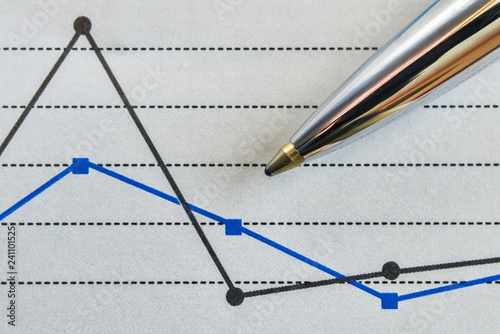 Pen and a graph