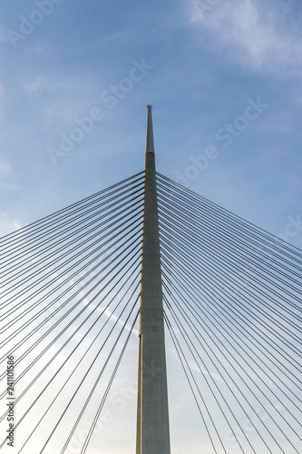 top of the bridge, sky and clouds