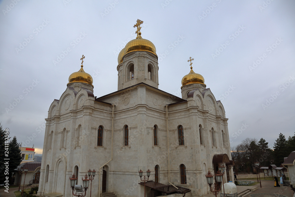 Exterior of the Spassky Cathedral. Founded in 1845. Pyatigorsk, Russia
