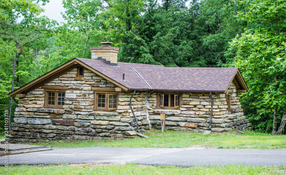 Historic Stone Lodge. Historic stone lodge built by the CCC in the 1930