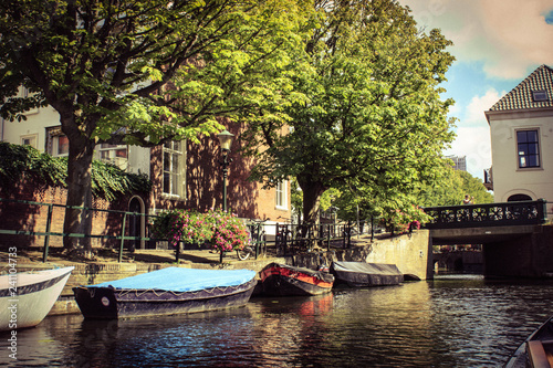 Den Haag, romantische Innenstadt am Kanal