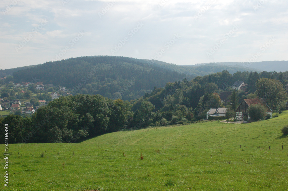 Blick vom Hahnberg Richtung Stemberg in Detmold Berlebeck