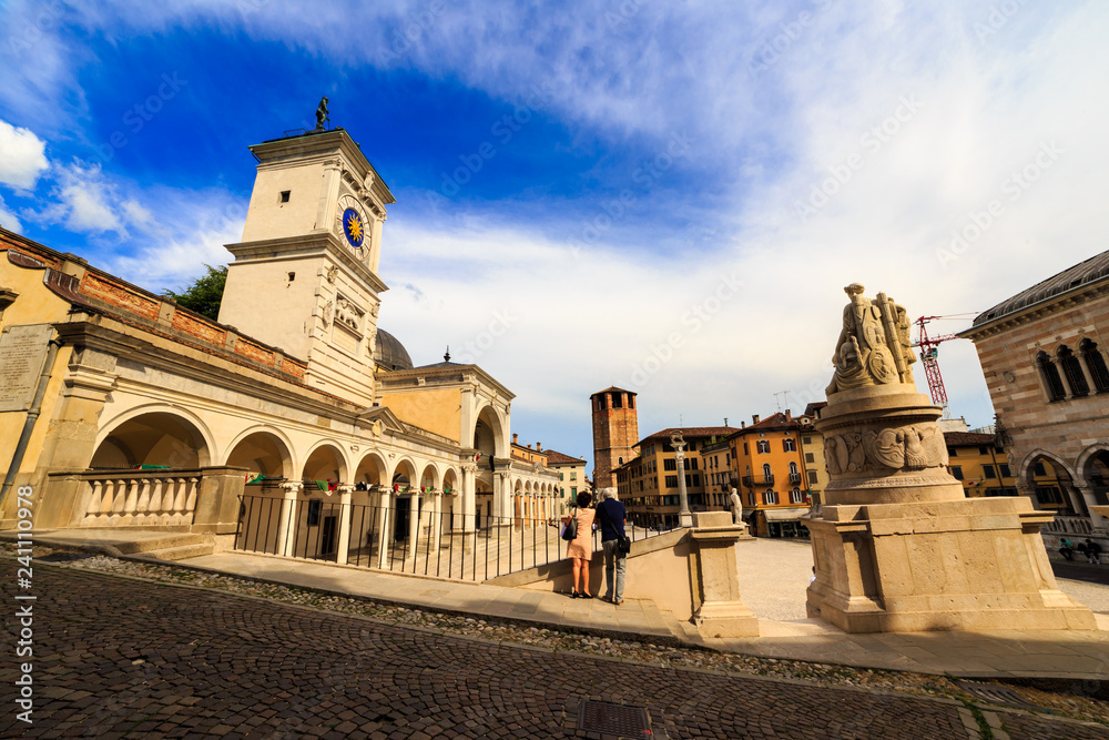 Spring afternoon in the city of Udine