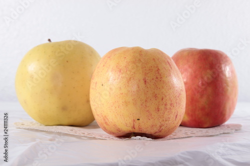 pommes en gros plan