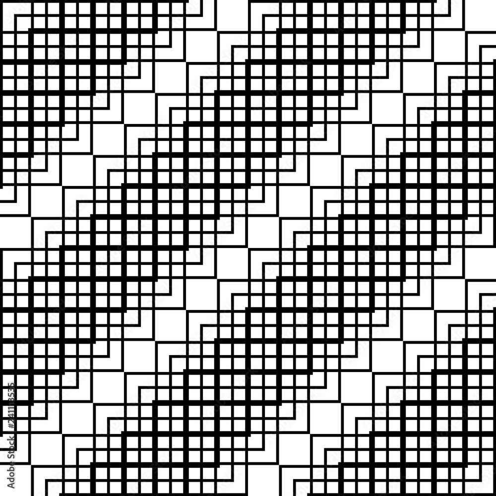 Design seamless monochrome zigzag pattern