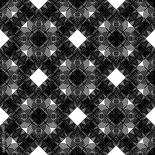 Design seamless monochrome geometric pattern