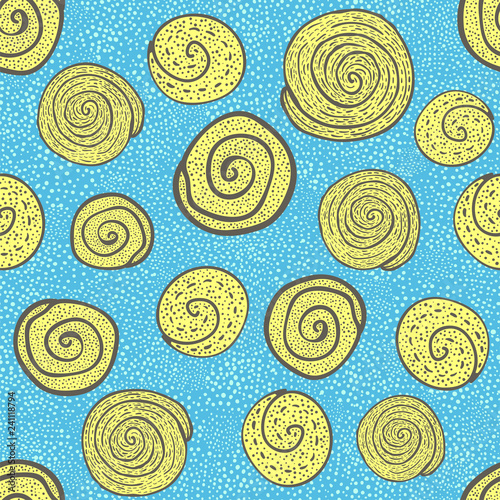 Curls seamless pattern Dood...