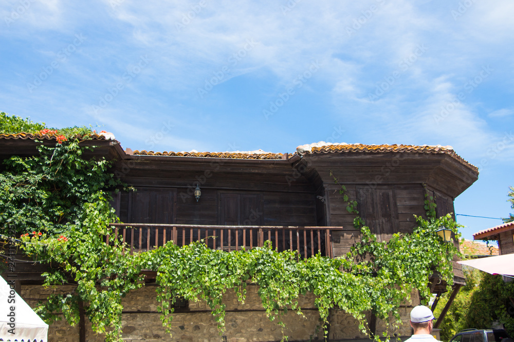 Street view of Nessebar. Ancient city on the Black Sea coast of Bulgaria. UNESCO Word Heritage Site Street view of Nessebar. Ancient city on the Black Sea coast of Bulgaria. UNESCO Word Heritage Site