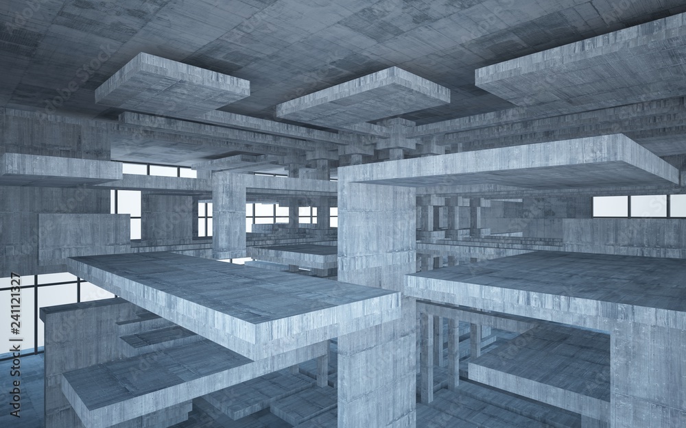 Empty dark abstract concrete room interior. 3D illustration. 3D rendering. Empty dark abstract concrete room interior. 3D illustration. 3D rendering.