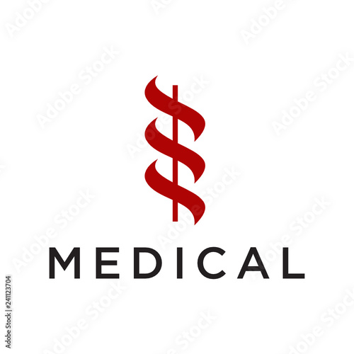 Medical pharmacy logo design template.- vector illustrator - Vector