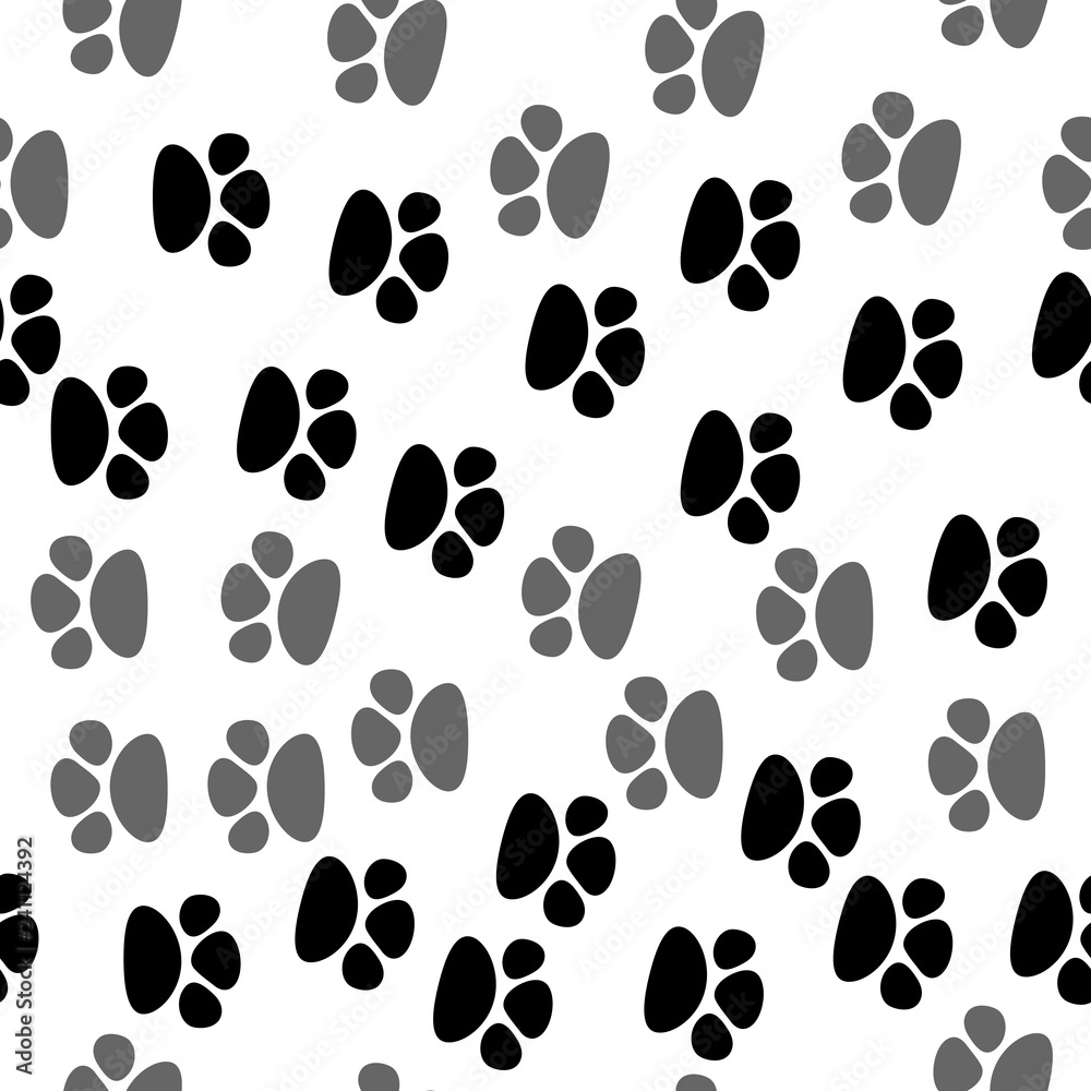 Seamless footprint pattern