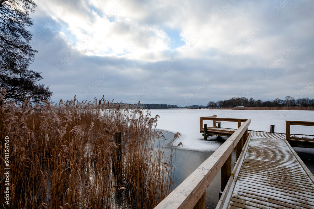 Naklejka premium Winter am See