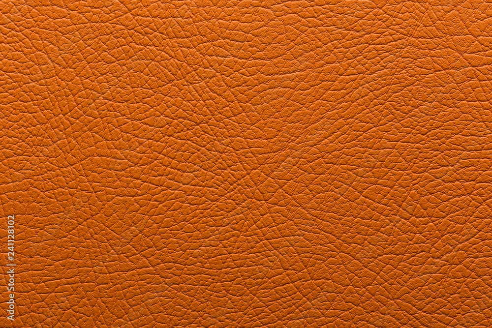 Orange Artificial leather with a pronounced embossed. Orange Artificial leather with a pronounced embossed.