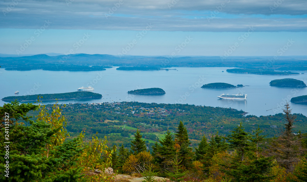 Panorama Bar Harbor, USA