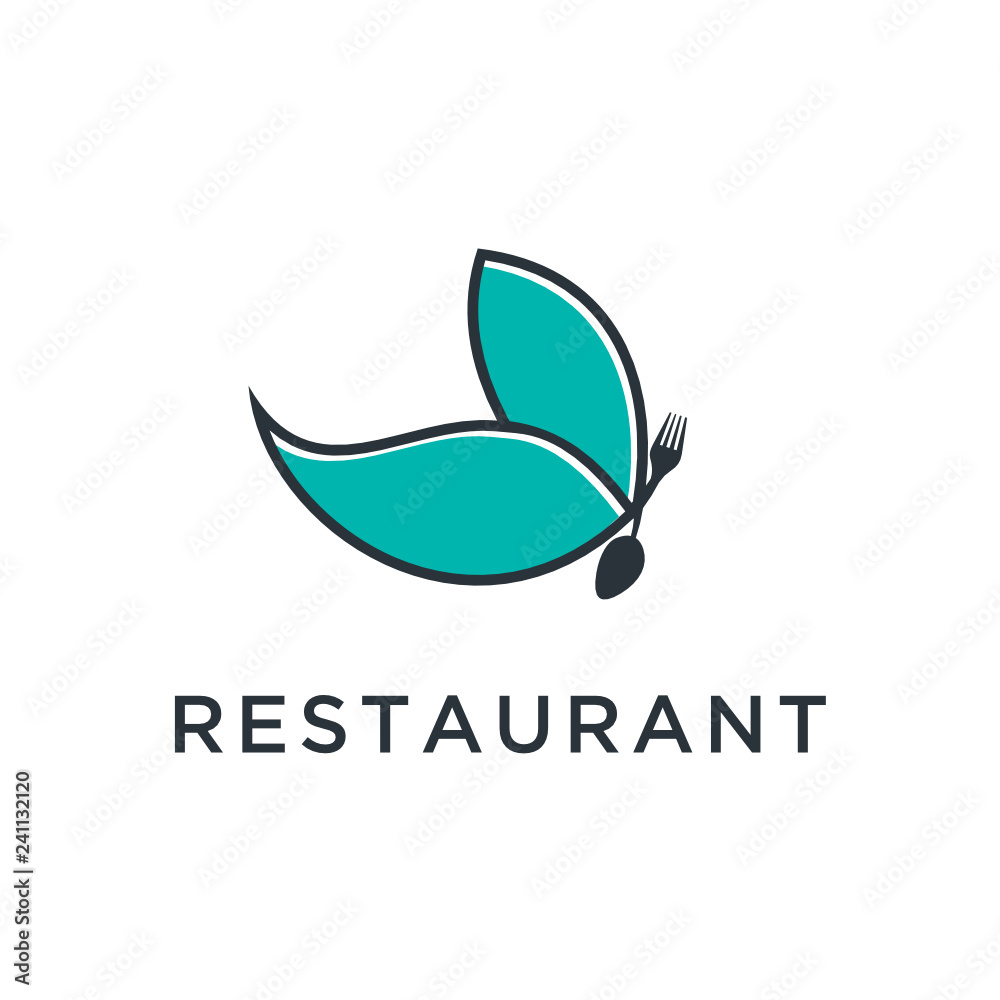 Obraz premium Restaurant logo design inspiration - Vector