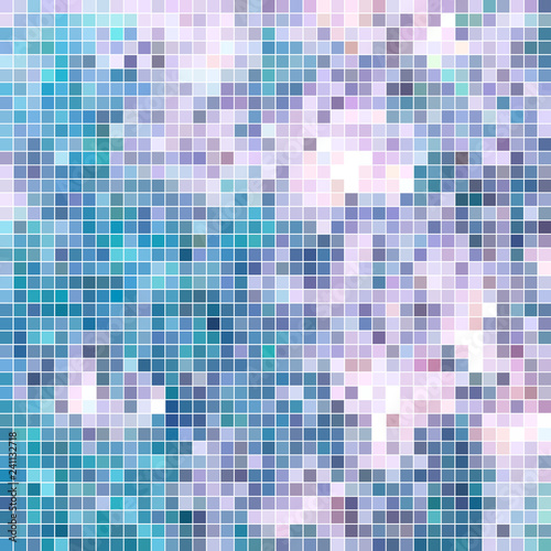 abstract vector square pixel mosaic background