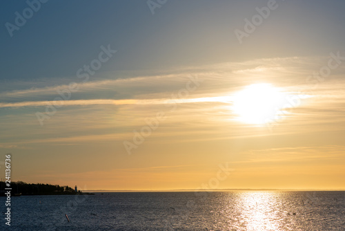 Ned Point Light in Mattapoisett, Mass. at sunrise