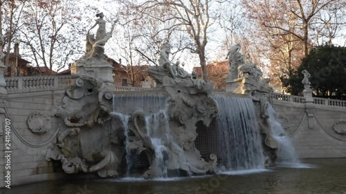 Fontana dei dodici mesi a Torino in italoa photo