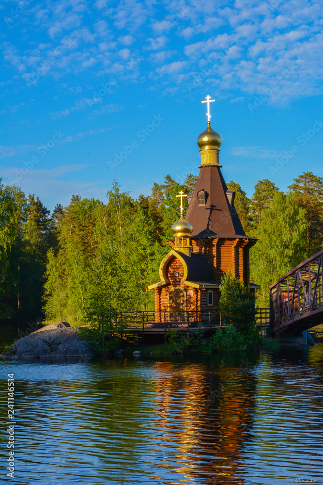 Obraz premium church on the lake