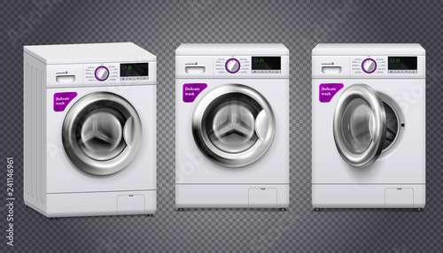 Washing Machine Realistic Set