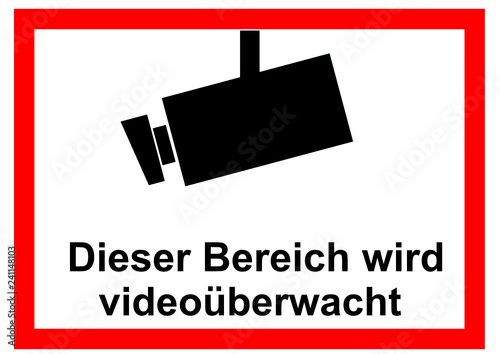 Warnhinweis Videoüberwachung photo