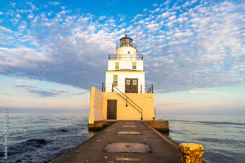 lighthouse at sunset