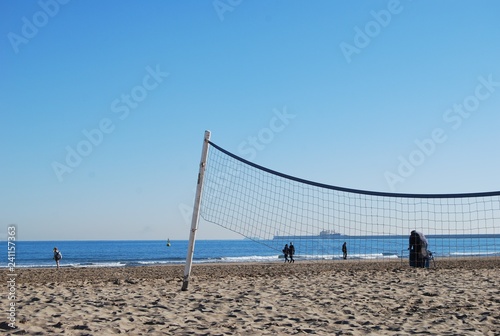 Beach Volley Ball Net  Valencia  Spain