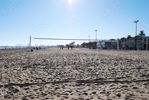 Beach Volley Ball Net  Valencia  Spain