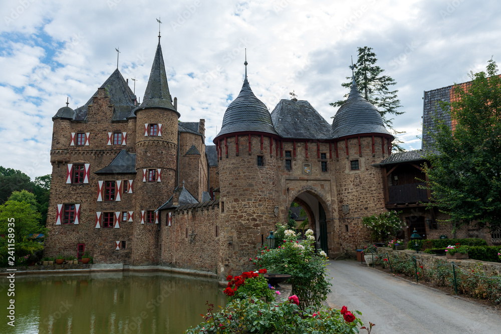 Water castle Satzvey in Germany