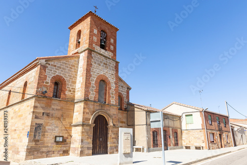 Church of San Juan Bautista in Granja de Moreruela town, province of Zamora, Spain photo