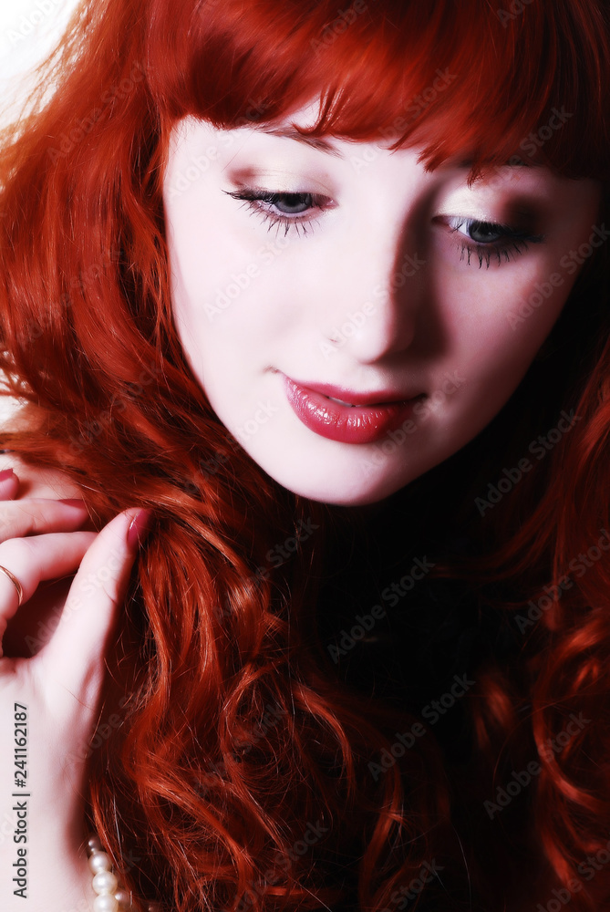 Obraz premium beautiful sexy redhead girl