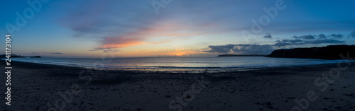 sunset over the sea