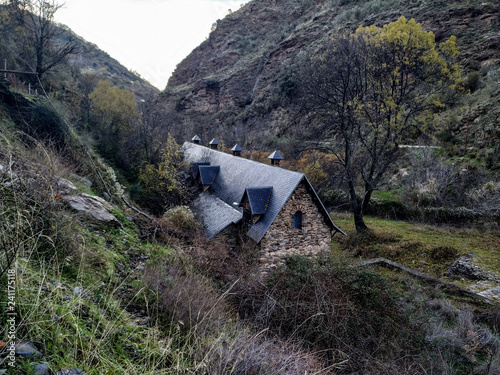 Old building in the mountain photo