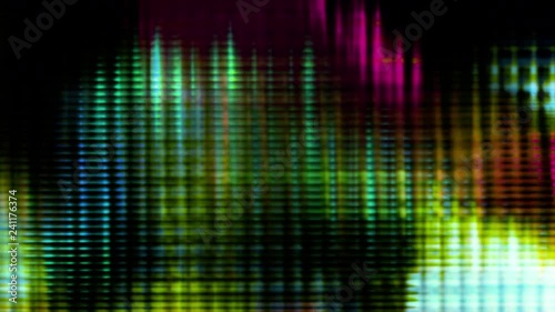 Wallpaper Mural Device screen pixels fluctuate with color and video motion (Loop). Torontodigital.ca