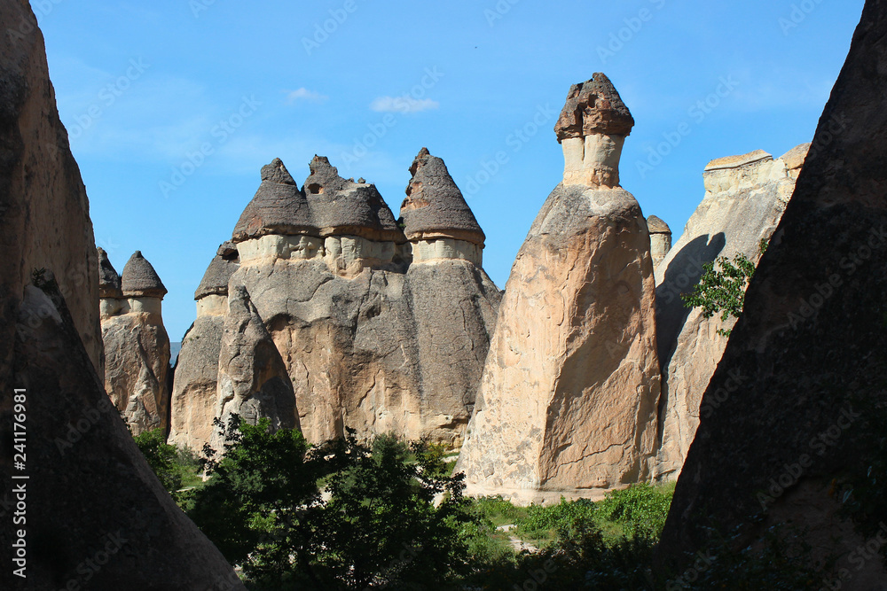 Ancient cave city of Zelve in Cappadocia, Turkey